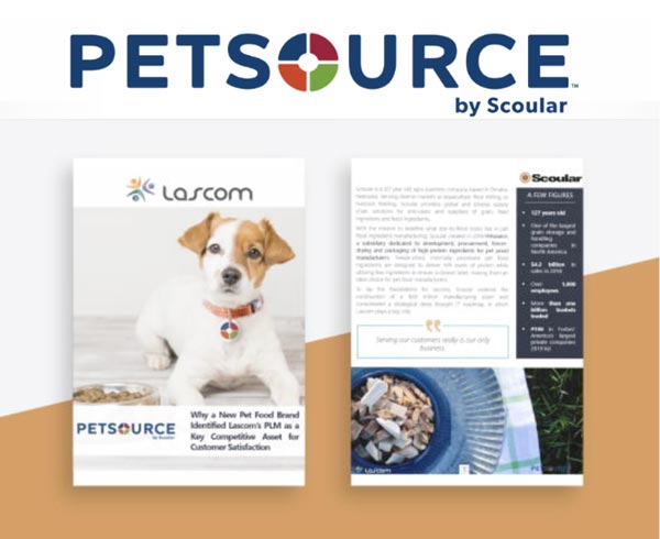 Lascom's food and beverage PLM solution at Petsource by Scoular