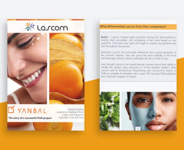 Lascom's cosmetic PLM solution at Yanbal International